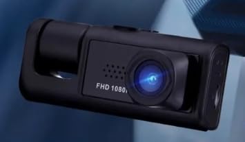 Car Dashboard Camera, 1080p HD Video Recording, Night Vision, Wide-Angle Lens, Black