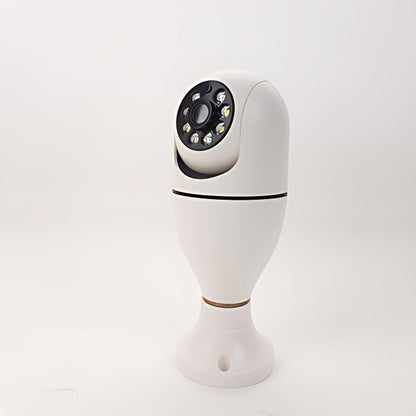 360-Degree WiFi Panorama Security Camera, 1080P HD Bulb Camera with Motion Detection, E27 Base, Day/Night Mode, Remote Viewing, Smart Home Surveillance