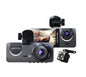 WiFi Dash Camera for Cars, Dual Lens, HD Night Vision, Black