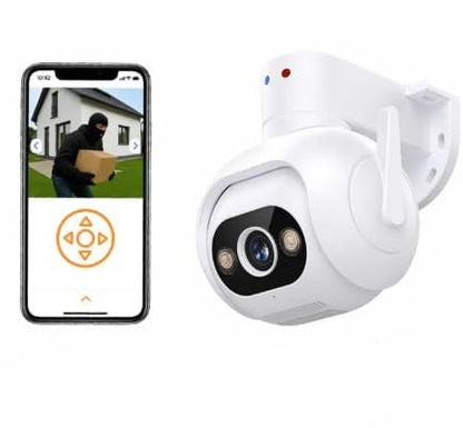Outdoor Security Camera, WiFi Wireless CCTV, Weatherproof, Smartphone App Control, White