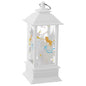 LED Angel Christmas Lantern, White Battery Operated, Decorative Holiday Light with Star Design, 12.5 x 5.3 x 5.3 cm