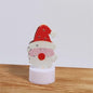 LED Santa Claus Night Light, Christmas Tree Decoration, Battery Operated Electronic Candle with Red Hat Design, 8 x 4 cm