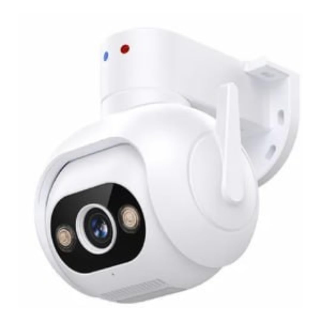 Outdoor Security Camera, WiFi Wireless CCTV, Weatherproof, Smartphone App Control, White
