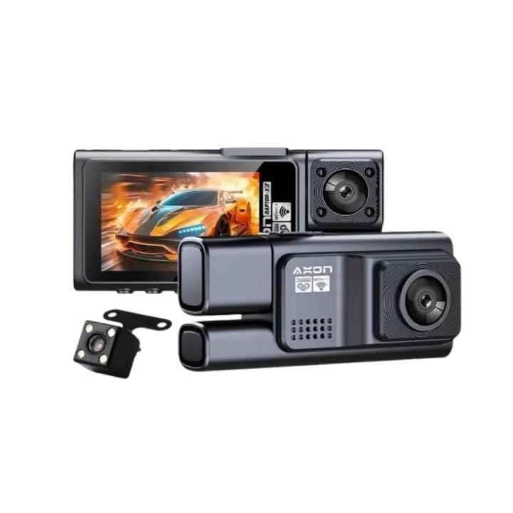 Dual Dash Camera with Front and Rear Recording, LCD Display, Night Vision