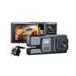 Dual Dash Camera with Front and Rear Recording, LCD Display, Night Vision