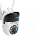 Vision 8MP Full HD Security Camera, WiFi Enabled, 355° Panoramic View, Smart AI Detection, Waterproof, Voice Intercom, Mobile App Control, for Home Office Store Surveillance