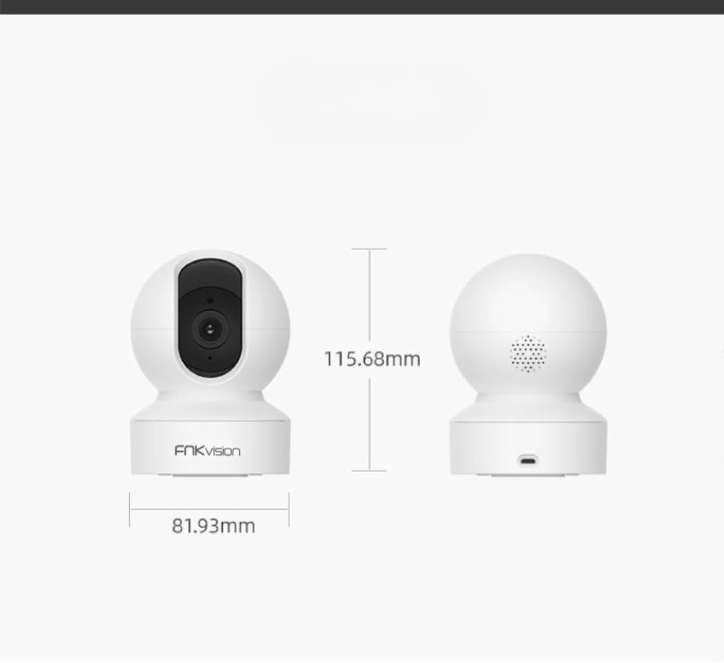 Vision 5MP Smart Security Camera, Full HD Pan/Tilt, WiFi Indoor Camera with AI Detection, Two-Way Audio, Night Vision, Mobile App Control, 115.85mm Height