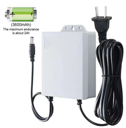 12V DC Mini UPS Power Supply for WiFi Router and CCTV Camera, 2A Output, Rainproof Design with Replaceable Battery, 24H Backup