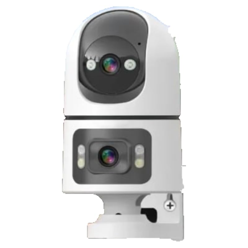 Smart Outdoor Security Camera, WiFi Dome Camera with Night Vision, Motion Detection, Mobile App Control