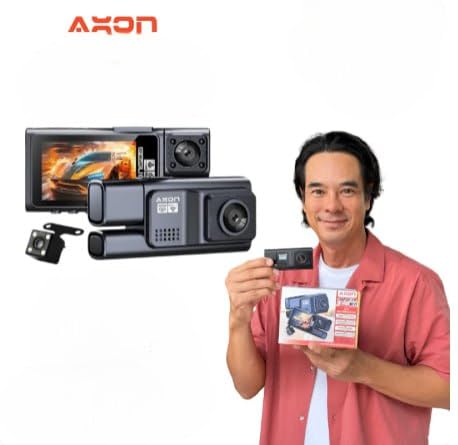 Dual Dash Camera with Front and Rear Recording, LCD Display, Night Vision