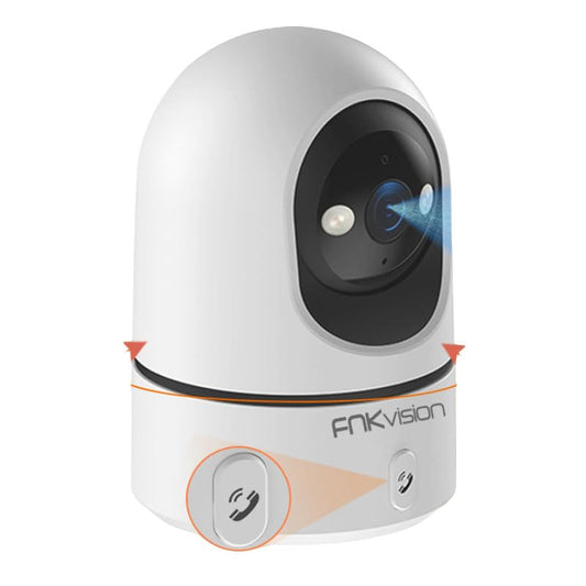 Vision Smart Security Camera, 2K HD Indoor WiFi Camera with 360° Pan/Tilt, AI Motion Detection, Two-Way Audio, Mobile App Control, Night Vision for Home Monitoring