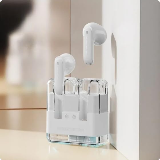 Wireless Bluetooth Earphones with Charging Case, Pink