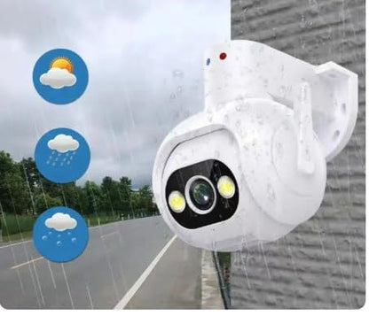 Outdoor Security Camera, WiFi Wireless CCTV, Weatherproof, Smartphone App Control, White