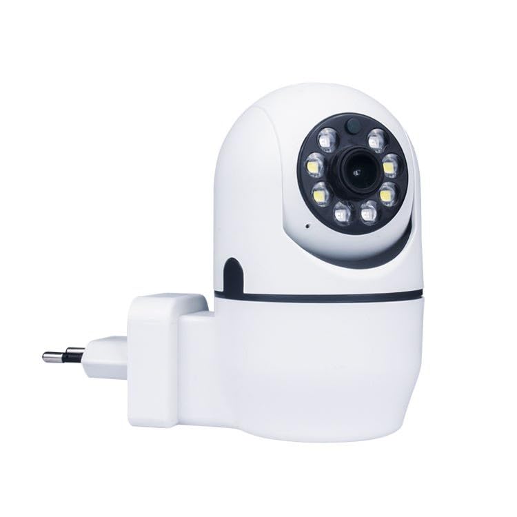 WiFi Security Camera, 1080P HD Indoor PTZ Camera with Night Vision, Two-Way Audio, Cloud Storage, SD Card Support up to 128GB, Compatible with iPhone and Android