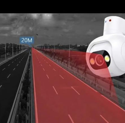 Outdoor Security Camera, WiFi Wireless CCTV, Weatherproof, Smartphone App Control, White