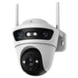 4K Wireless Security Camera, Dual-Lens PTZ Outdoor Camera with Night Vision, WiFi IP66 Waterproof CCTV
