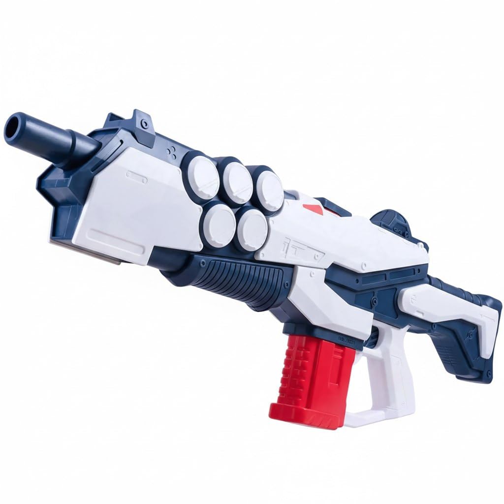 Motorized Water Blaster Rifle with 800ml Capacity, Yellow and White, Tactical Design for Outdoor Water Battles (Green)