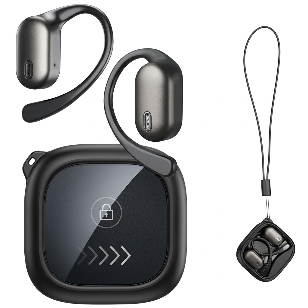 True Wireless Earbuds with 135+ Language Translation, Bluetooth 5.4, 13MM HiFi Stereo, IPX5, 38H Battery, LED Case