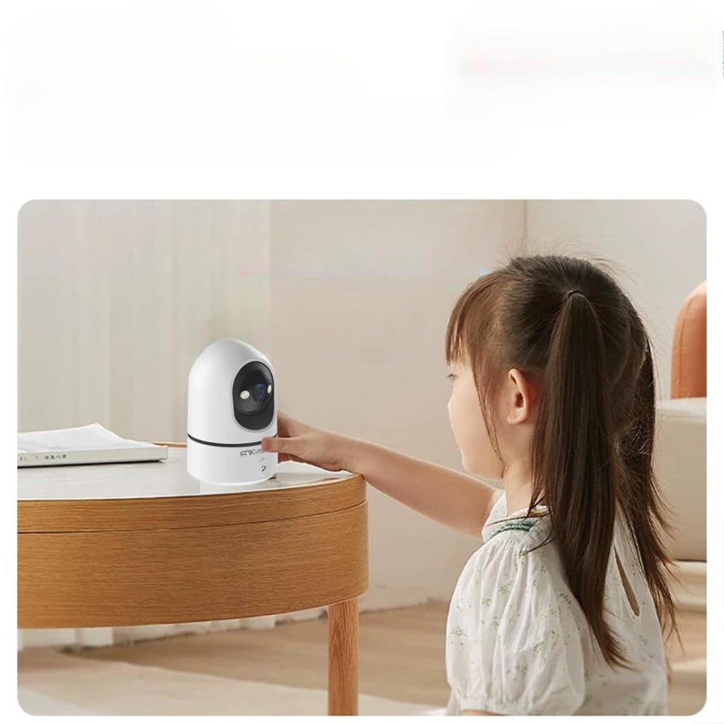Vision Smart Security Camera, 2K HD Indoor WiFi Camera with 360° Pan/Tilt, AI Motion Detection, Two-Way Audio, Mobile App Control, Night Vision for Home Monitoring