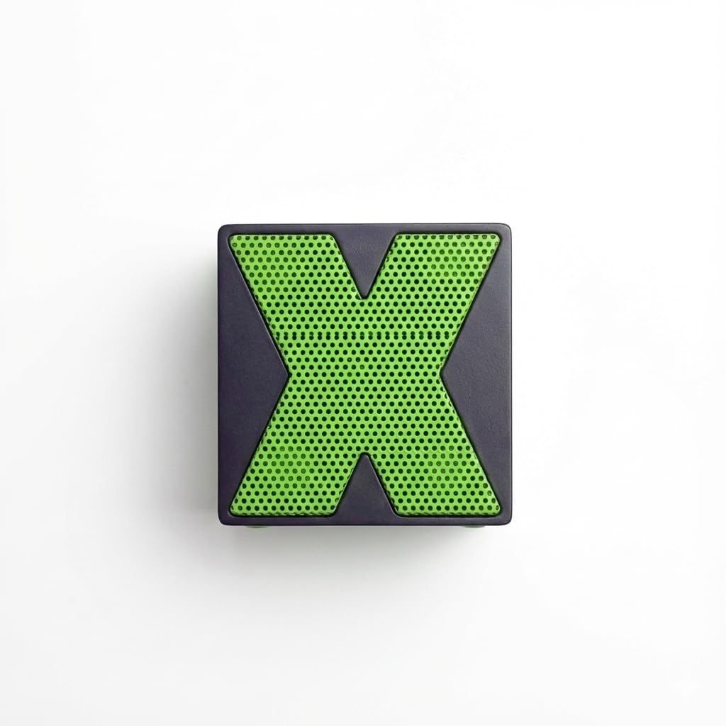 Mini Bluetooth Speaker with 360 Degree Sound, Portable Wireless Speaker with Enhanced Bass, Green, USB-C Charging, Compact Design for Travel and Outdoor Use