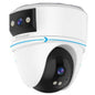Indoor Security Camera with Pan & Tilt, WiFi, 340° Horizontal Rotation, 90° Vertical Rotation, Two-Way Audio, White