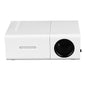 Portable LED Mini Projector, 1080P HD, Giant Screen 24-60 Inches, 3D Sound Effects, Radiation Protection, Built-in Speakers, Compact Design, White