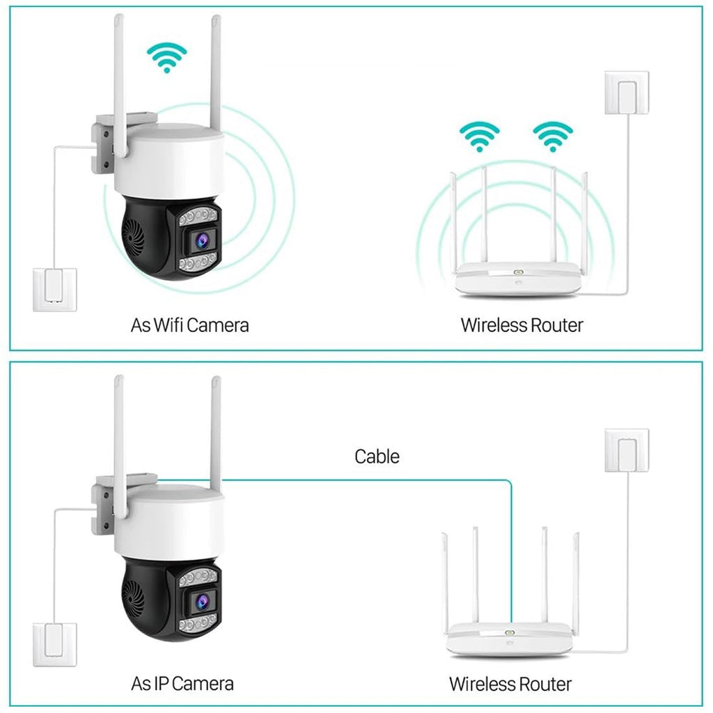 Home-Mall Outdoor Security Camera, LED Night Vision, Waterproof CCTV Surveillance System