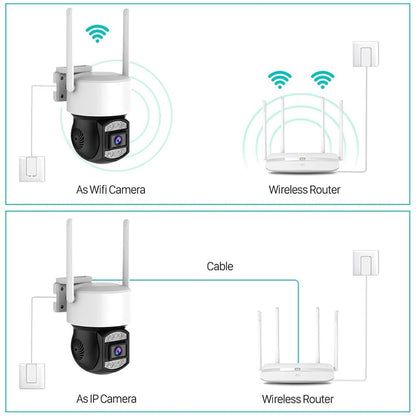 Home-Mall Outdoor Security Camera, LED Night Vision, Waterproof CCTV Surveillance System