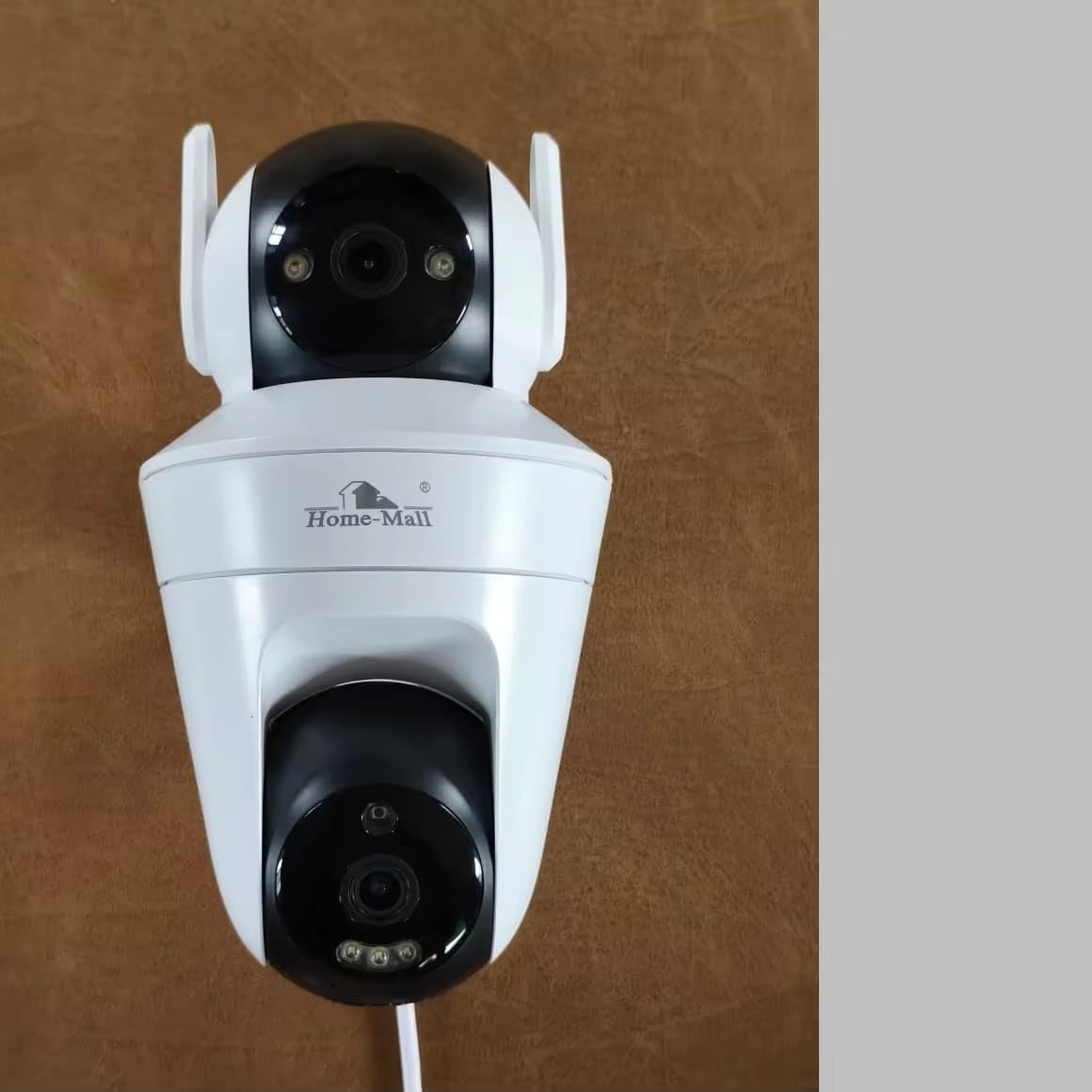 Home-Mall Smart Security Camera, Pan-Tilt Surveillance Camera, Indoor Outdoor CCTV, White