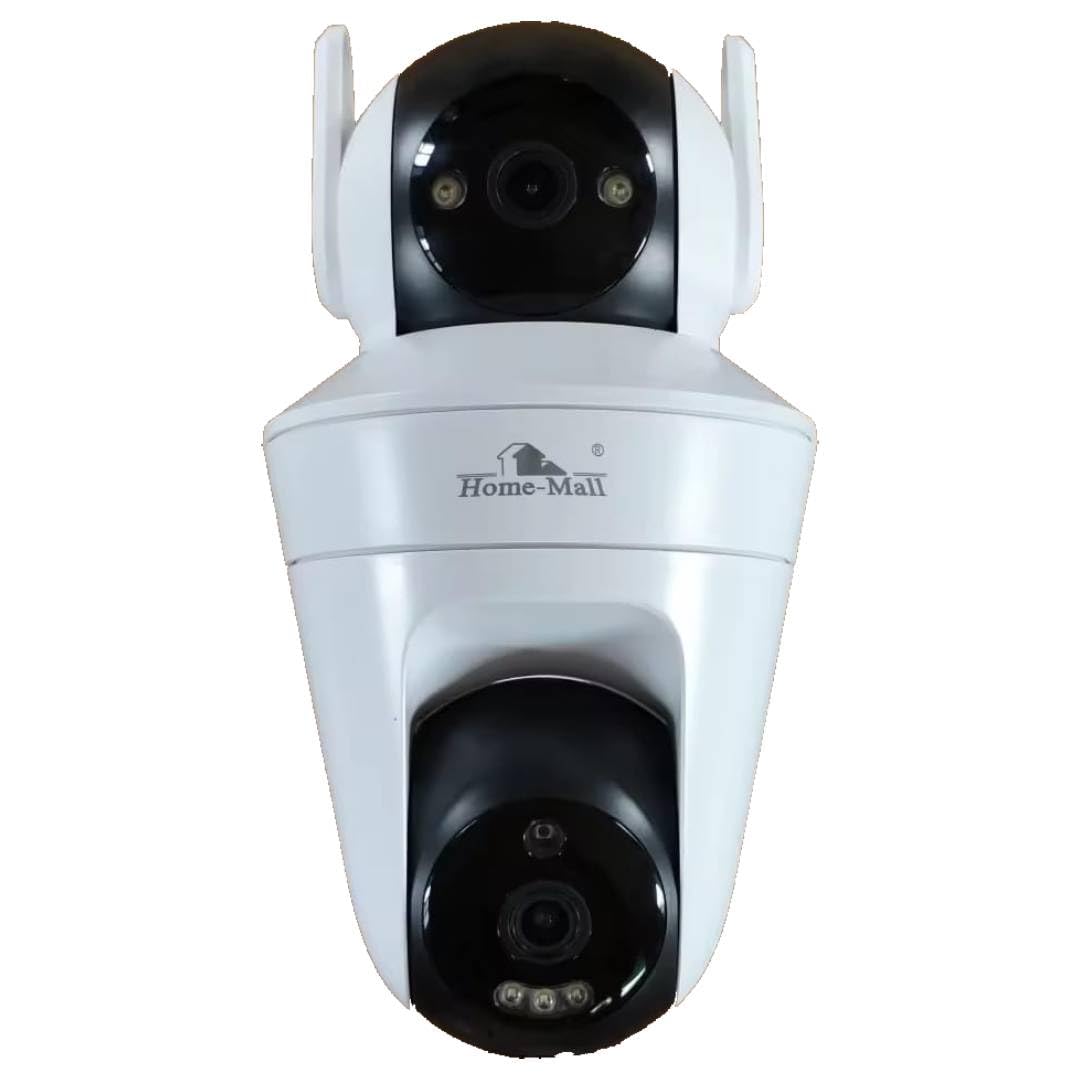 Home-Mall Smart Security Camera, Pan-Tilt Surveillance Camera, Indoor Outdoor CCTV, White