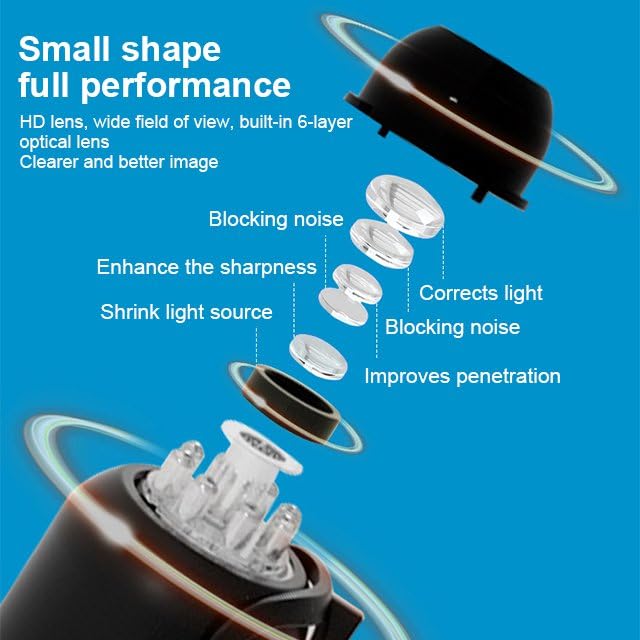 Mini Spy Camera, HD 1080P WiFi Security Camera with Night Vision, 160° Wide-Angle Lens, Magnetic Swivel Bracket, Smartphone App Monitoring, Motion Detection for Home, Office, Baby Monitoring