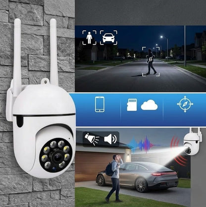 1080P PTZ WiFi Security Camera, Pan Tilt Indoor Surveillance with Night Vision, Motion Detection, Two-Way Audio, 360° Viewing, 2.4G Wireless Home Monitoring for Baby Pet Elderly