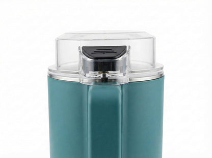 Electric Coffee and Spice Grinder with Stainless Steel Bowl, 200W Motor, Teal, Portable Multi Blade System for Beans, Masala, Herbs, Seeds and Nuts