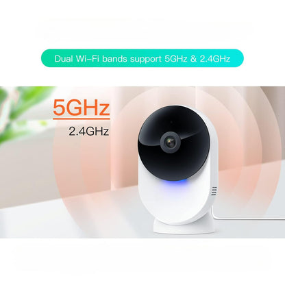 5G MiniCam Smart Indoor Security Camera, 1080P Full HD, Dual WiFi Band 2.4GHz & 5GHz, Motion Detection, Night Vision, Two-Way Audio, Cloud & SD Card Storage, Compatible with Alexa & Google Assistant