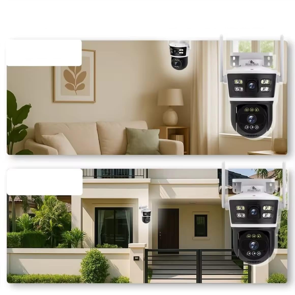 4MP FHD Outdoor Security Camera, WiFi 2.7GHz, 128GB Storage, Night Vision, App Control, Weather Resistant