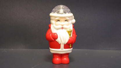 LED Santa Claus Christmas Projector Light, Plastic Holiday Decoration with Crystal Ball Top, 14 x 7 x 4 cm, Red and White, Indoor Party Lighting