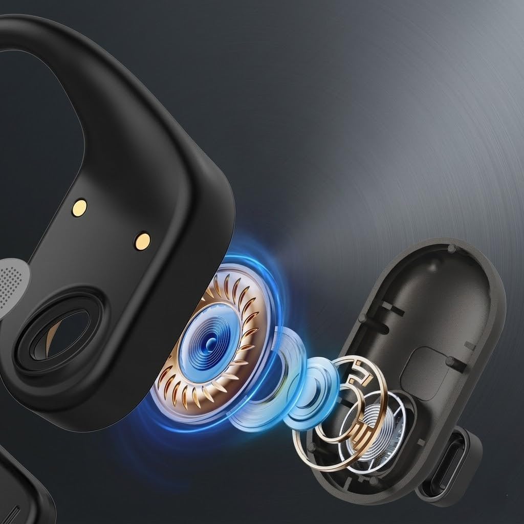 True Wireless Earbuds with 135+ Language Translation, Bluetooth 5.4, 13MM HiFi Stereo, IPX5, 38H Battery, LED Case
