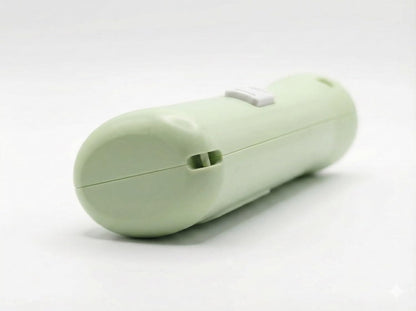 Rechargeable LED Torch Light with Front Spotlight and Side Flood Light, USB Type C Charging, 1200mAh Battery, Portable Emergency Flashlight, Green