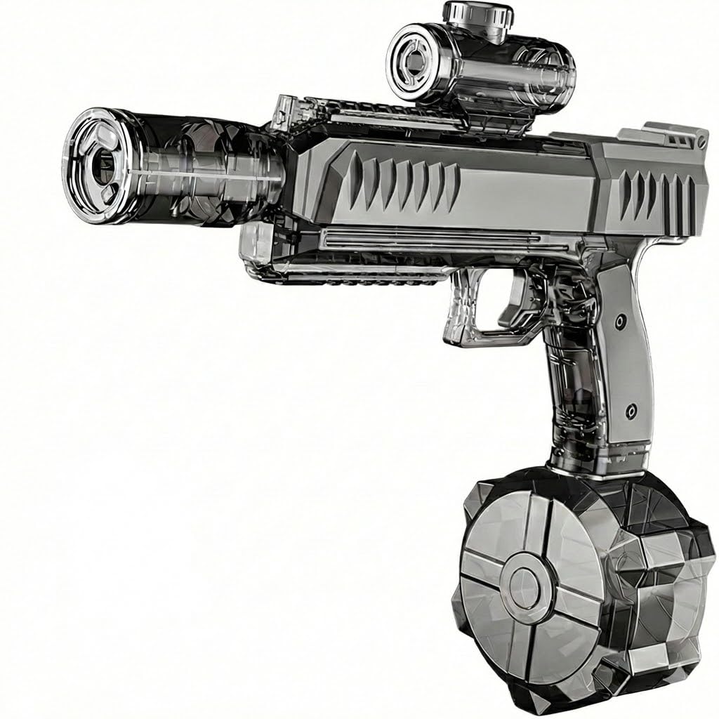 Spitfire Linkage Chamber Electric Water Blaster, High-Intensity Backyard Battles, Realistic Mechanical Movements with Light System, Premium Advanced Play Water Toy