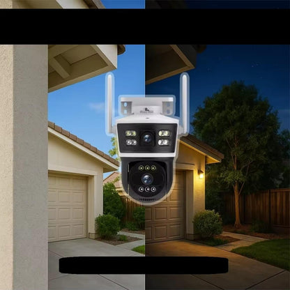 4MP FHD Outdoor Security Camera, WiFi 2.7GHz, 128GB Storage, Night Vision, App Control, Weather Resistant