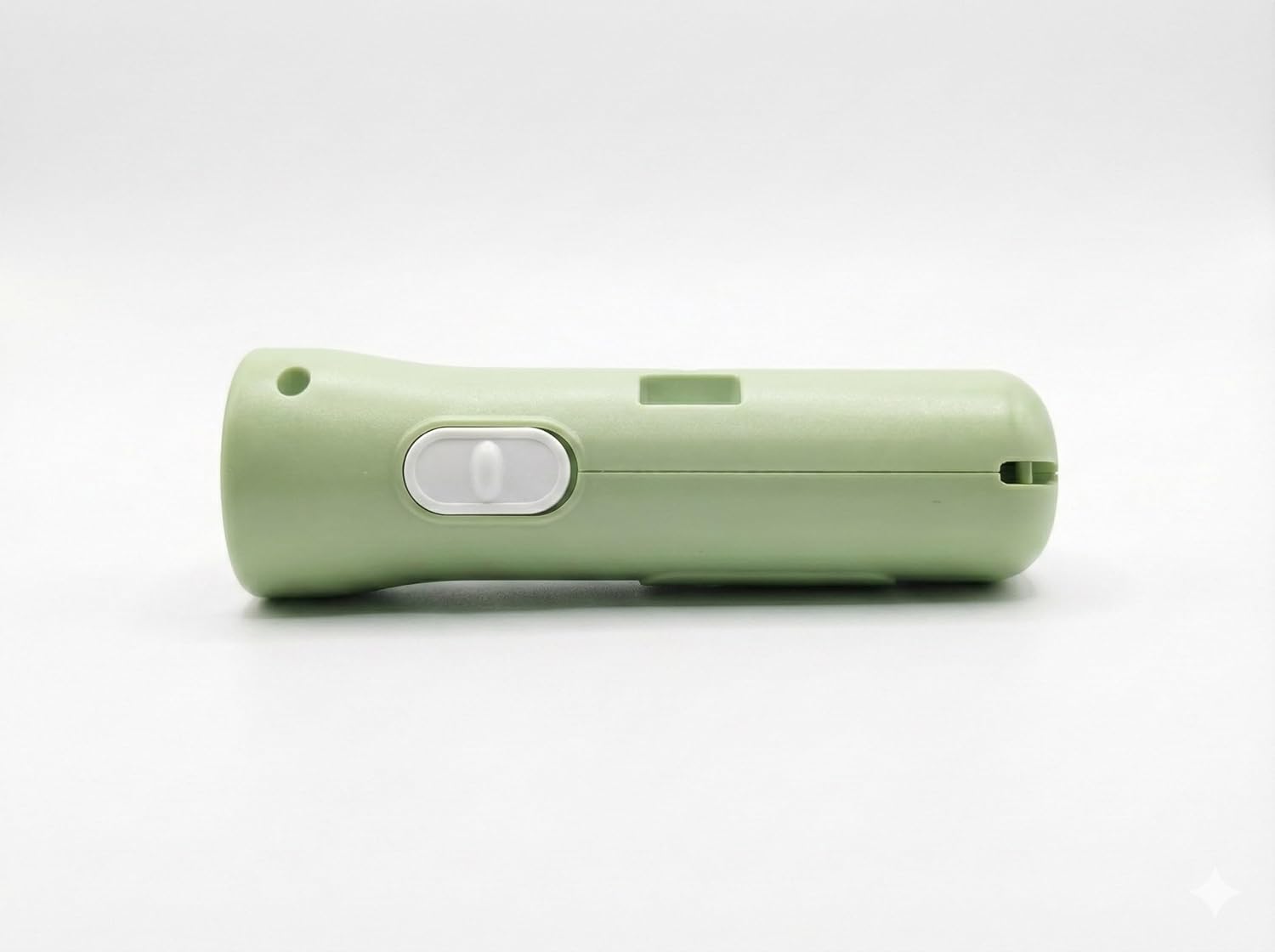 Rechargeable LED Torch Light with Front Spotlight and Side Flood Light, USB Type C Charging, 1200mAh Battery, Portable Emergency Flashlight, Green
