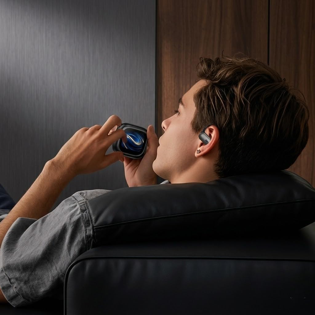 True Wireless Earbuds with 135+ Language Translation, Bluetooth 5.4, 13MM HiFi Stereo, IPX5, 38H Battery, LED Case
