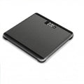 Digital Bathroom Scale with Auto On/Off, Tempered Glass, LCD Display, 180kg Capacity, 25x26cm, Grey