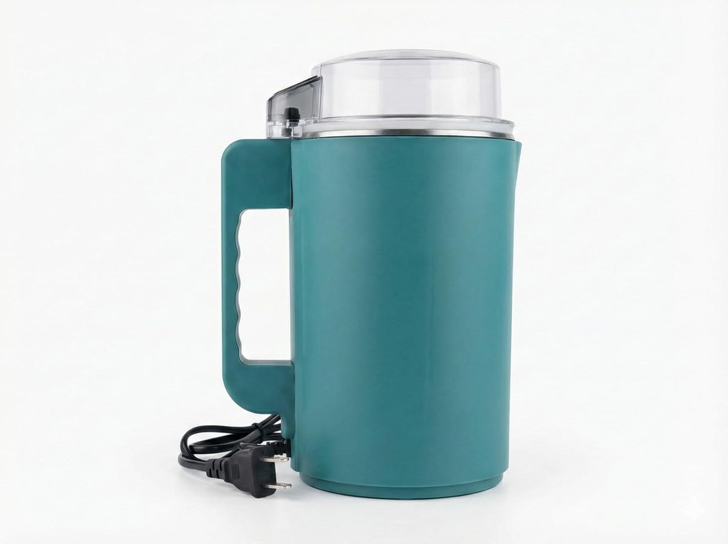 Electric Coffee and Spice Grinder with Stainless Steel Bowl, 200W Motor, Teal, Portable Multi Blade System for Beans, Masala, Herbs, Seeds and Nuts