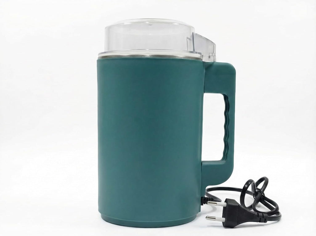 Electric Coffee and Spice Grinder with Stainless Steel Bowl, 200W Motor, Teal, Portable Multi Blade System for Beans, Masala, Herbs, Seeds and Nuts