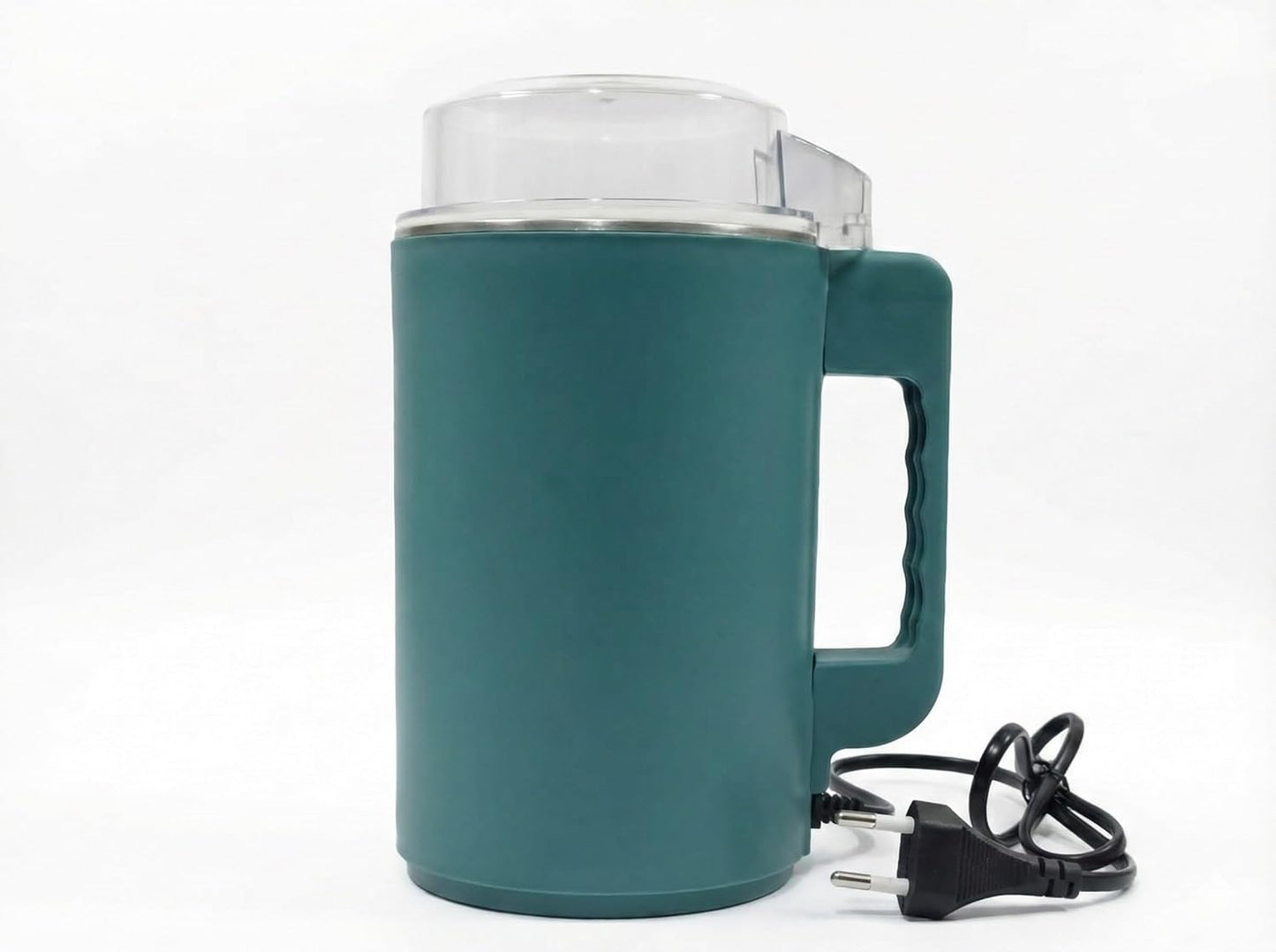 Electric Coffee and Spice Grinder with Stainless Steel Bowl, 200W Motor, Teal, Portable Multi Blade System for Beans, Masala, Herbs, Seeds and Nuts