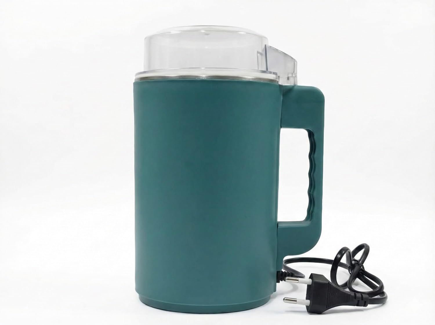 Electric Coffee and Spice Grinder with Stainless Steel Bowl, 200W Motor, Teal, Portable Multi Blade System for Beans, Masala, Herbs, Seeds and Nuts