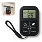 Universal Mini Air Conditioner Remote Control with LCD Display, Infrared Wireless Temperature Controller, Portable Compact Design, Auto Code Search Function, Black