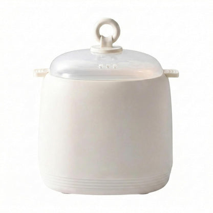 Smart Egg Cooker with Water-Insulated Technology, Compact Electric Egg Steamer, Beige, 1 Litre Capacity, Automatic Shutoff