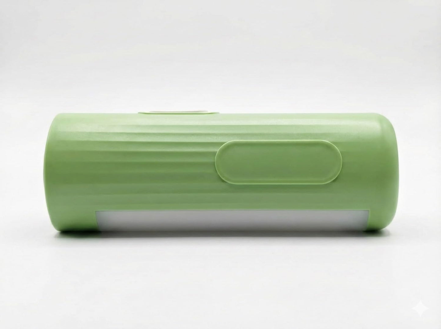 Rechargeable LED Torch Light with Front Spotlight and Side Flood Light, USB Type C Charging, 1200mAh Battery, Portable Emergency Flashlight, Green